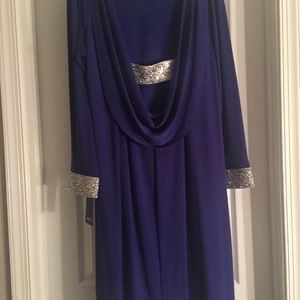 Royal blue cocktail dress